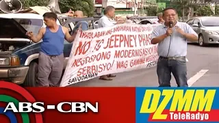 Transport strike, maagang sumalubong sa mga pasahero | DZMM