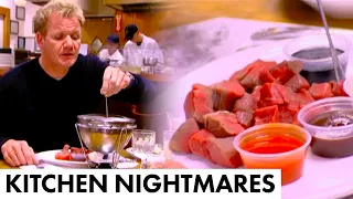 Gordon Ramsay Gets Served Filet Mignon Fondue | Kitchen Nightmares FULL EPISODE