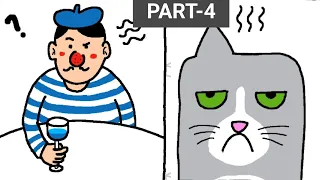 WHY IS THIS MAN & THIS CAT SO ANGRY?? | JUST DRAW LEVEL 43 TO 70