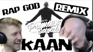 KAAN - RAP GOD ( REMIX ) | EMINEM  SHOULD BE PROUD ! | METALHEADS REACTION