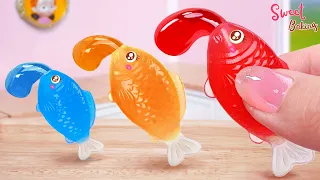 🐳Honey Fish Jelly🐳Yummy Miniature Fruit Honey Fish Jelly Decorating Idea🏵️By Sweet Baking Recipe