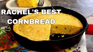 RACHEL’S BEST CORNBREAD // Cheesy Jalapeño-Fluffy and Moist ❤️ Step by Step