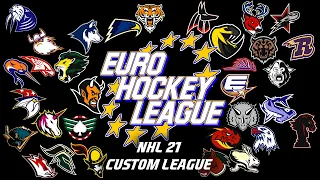 NHL 21 Custom League - EHL (All jerseys/uniforms)