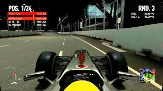 F1 2010 original sound / Singapore / onboard + setup