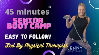 45 min. FUN BOOT CAMP for seniors and beginners!