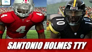 SANTONIO HOLMES THROUGH THE YEARS - NCAA FOOTBALL 2004 TO MADDEN 16