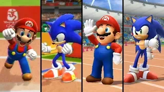 Evolution of Athletics 100m in Mario & Sonic Series (2008 - 2018)