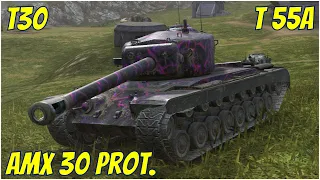 T30, AMX 30 1er Prot. & T 55A ● WoT Blitz