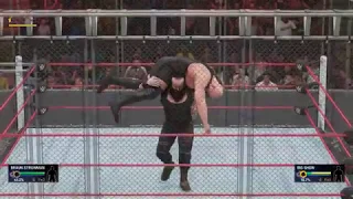 [STEEL CAGE] (SHAVED BEARD) BIG SHOW VS BRAUN STROWMAN (WWE 2K19)