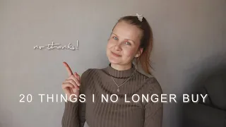 20 things I no longer buy | simple living