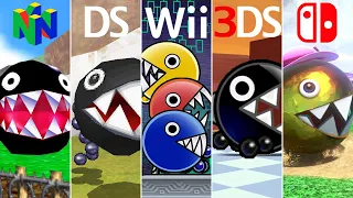 Evolution of Chain Chomp Battles in Mario Games (1996-2020)