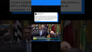 Torta de climão? Bolsonaro e Alexandre de Moraes se cumprimentam em evento #Shorts