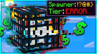 GLITCHED SPAWNER IS INSANELY OP! | Minecraft Skyblock