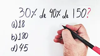 VOCÊ SABE QUANTO É 30% de 40% de 150? | MUITA GENTE ERRA