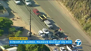 9 injured in multi-vehicle collision that shut down PCH in Malibu | ABC7