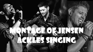 Montage of Jensen Ackles singing