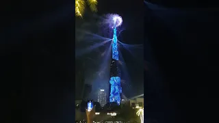 Дубай Новый год 2022 фейерверк Бурж Халифа . New Year 2022 Dubai,  firework  Burj Khalifa