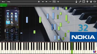 NOKIA TUNE ON 32 INSTRUMENTS [Synthesia]