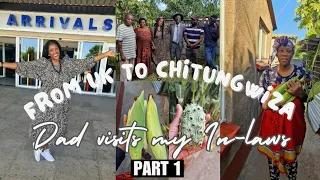 MUROORA IN CHITUNGWIZA | Zim vlog 2 | Cooking on a gas stove | Dad's first time visiting.