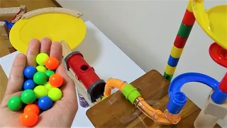 Marble Run Race ASMR☆Long course of Coca-Cola, tunnels and wooden rail