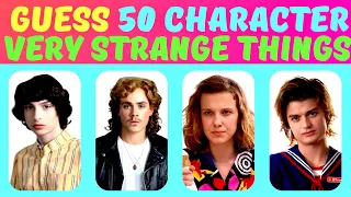 🩸GUESS THE 50 CHARACTERS OF VERY STRANGE THINGS 🩸|| CHALLENGE🩸