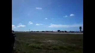 Iron Maiden's Ed Force One (ABD/CC 666; Boeing 747-400 TF-AAK) Take off from Fortaleza (FOR/SBFZ)