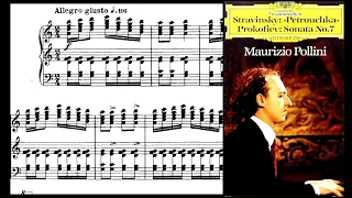 (SCORE) Stravinsky / Maurizio Pollini, 1970: Trois Mouvements de Petrouchka - DG 3300 458