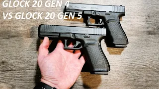 The new Glock 20 Gen 5 10mm vs Gen4 comparison.