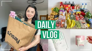 Daily Vlog | Cumparaturi alimentare pentru Paste, haul Sinsay, o cana noua, agenda de mai