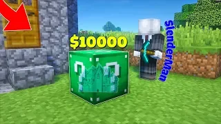 KHÁM PHÁ BÊN TRONG HỘP QUÀ $10000 CÓ NHÀ KIM CƯƠNG BÊN TRONG TRONG MCPE | Thử Thách SlenderMan