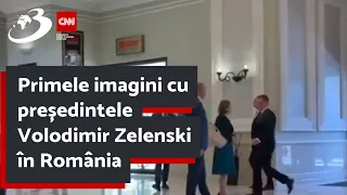 Primele imagini cu președintele Volodimir Zelenski în România