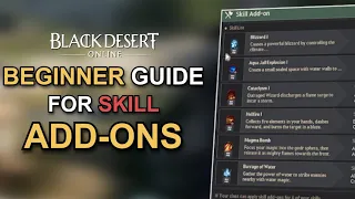 Black Desert Online| A Beginner's guide to skill add-ons