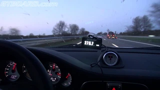 0-300 km/h Porsche 911 Turbo PDK 997 500 HP and crusiing on German Autobahn without speed limit