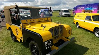 Historic British Automobile Association (AA) Patrol Vehicle Display, British Motor Show, Farnborough