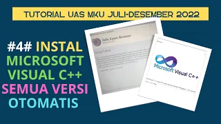 #4# Instal Microsoft Visual C++ Otomatis SEMUA VERSI