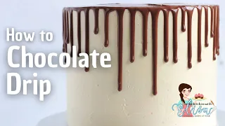 Perfect Chocolate Drip How To Tutorial | Chocolate Drip Cake | Cake Basics EP.4