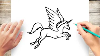 How To Draw Pegasus Unicorn Step by Step #Unicorn @ArticcoDrawing