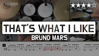 054 | That's What I Like - Bruno Mars (★★★★☆) Pop Drum Cover (Score, Lessons, Tutorial) | DRUMMATE