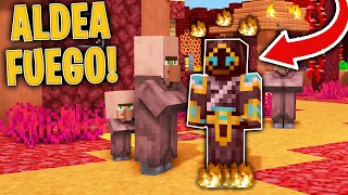 Encontramos la ALDEA DEL FUEGO en MINECRAFT! 🥵