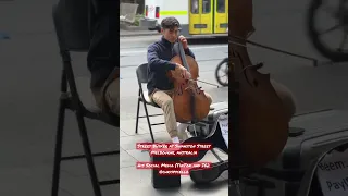 Street performers in Melbourne are awesome! Follow him @chrispycello #vlog #melbourne #australia