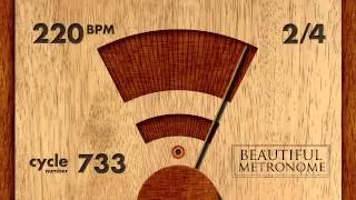 220 BPM 2/4 Wood Metronome HD