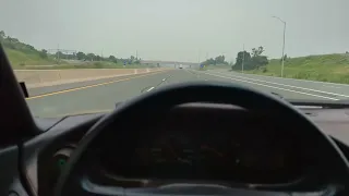 1988 Porsche 928 S4 highway driving