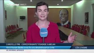 CI : H. Konan Bédié met fin à la désobéissance civile