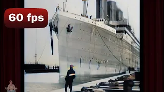 The Titanic - Filmed in Belfast 1912 | AI Enhanced [60 fps, 4k]