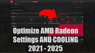 How to Optimize AMD Radeon Settings For GAMING & COOLING 57 °C - 67° Celsius 2021 GAMING