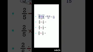 Fractions ( Addition/Subtraction/Multiplication/Division)