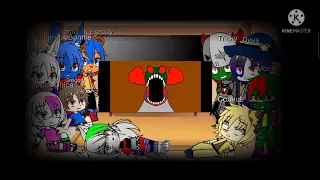 реакция Fnaf Security Breach на Анимацию Tricky vs evil boyfriend