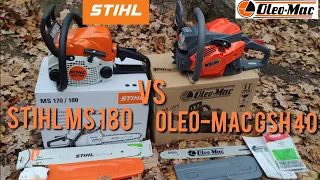 Обзор Stihl MS 180 VS Oleo-Mac GSH 40(Что же купить Stihl или Oleo-Mac)