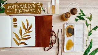 Natural Ink Making Magic With Fireweed Leaves