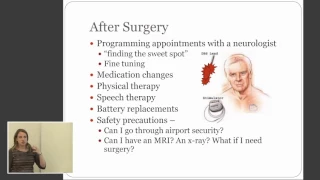 After surgery: programming DBS.  What to expect.